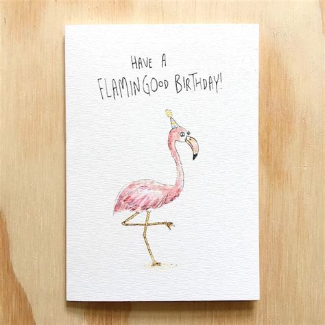 Funny Flamingo Card - Etsy