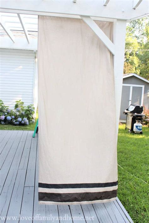 20 Cheap DIY Outdoor Curtains: Pergola Curtain Ideas - DIY Crafts