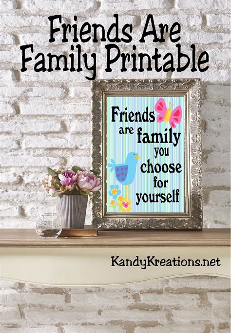 Friends are Family Printable Quote