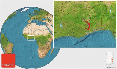 Lake Volta Map