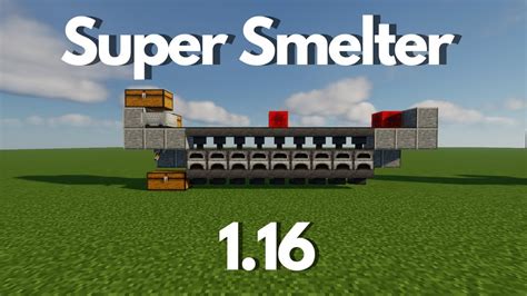 Minecraft-Easy Super Smelter | 1.16 - YouTube