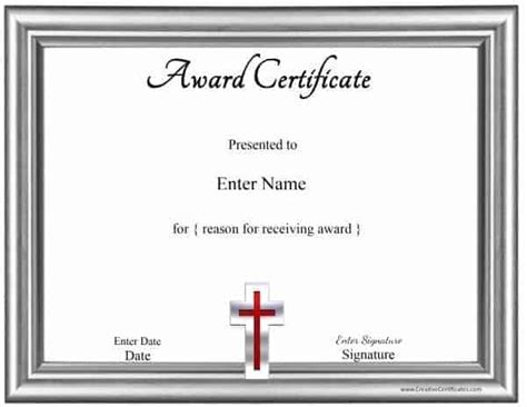 Christian Certificate Border