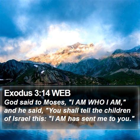 Exodus 3:14 WEB Scriptures Images