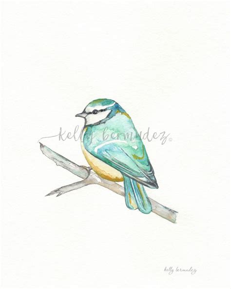 Bird Art, Watercolor, Printable Art, Printable Watercolor, Instant ...