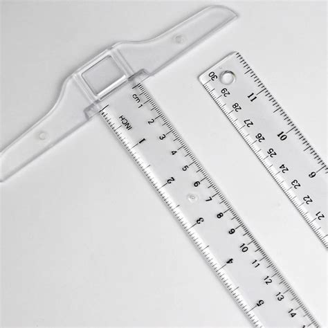 12 Inch/ 30 Cm Junior T-Square Plastic Transparent T-Ruler for Drafting and S0Z8 | eBay