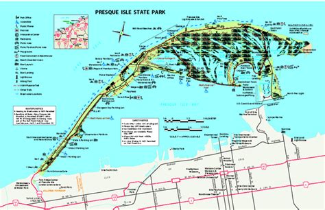 Presque Isle State Park map - Erie PA 16505-2042 • mappery