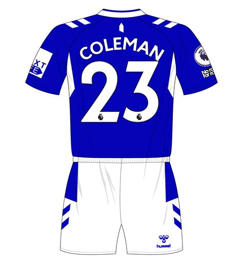 Everton-2022-2023-home-number-23-Coleman – MuseumofJerseys.com