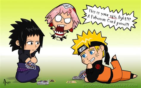 Epic Fight: Sasuke vs Naruto by Roscofox on DeviantArt