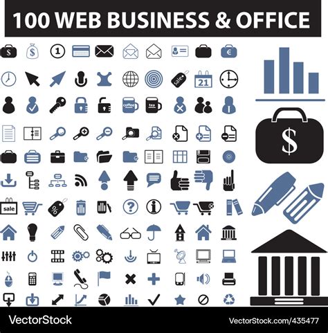 Web business icons Royalty Free Vector Image - VectorStock