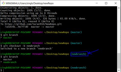 how to display the current directory and branch in git bash - Stack ...