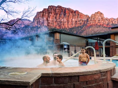 Taylor Family in hot tub at Best Western Plus Zion National Park Utah 2 ...