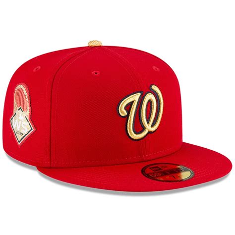 Washington Nationals New Era 2020 Gold Program 59FIFTY Fitted Hat - Red