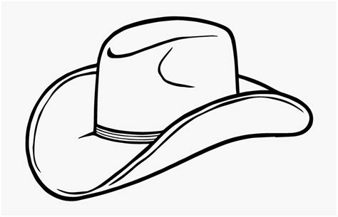 Cowboy Hat Clipart - Clip Art Black And White Hat, HD Png Download ...