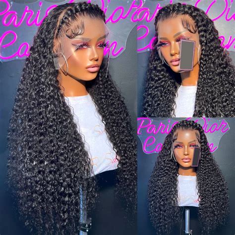 200% Density Deep Curly 13x6 HD Undetectable HD Lace Wig Glueless Frontal Wigs