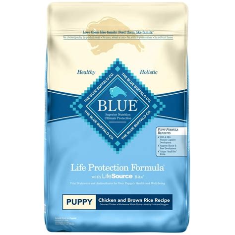 Blue Buffalo Life Protection Puppy Formula Chicken and Brown Rice Dry ...