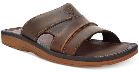 Timberland Earthkeepers Rugged Slide Sandals in Brown for Men | Lyst