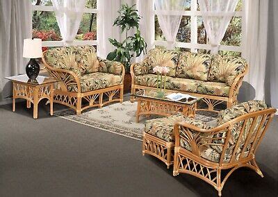 Rattan Indoor Living Room Furniture 6 Piece Sofa Set (#1690H-BC) | eBay