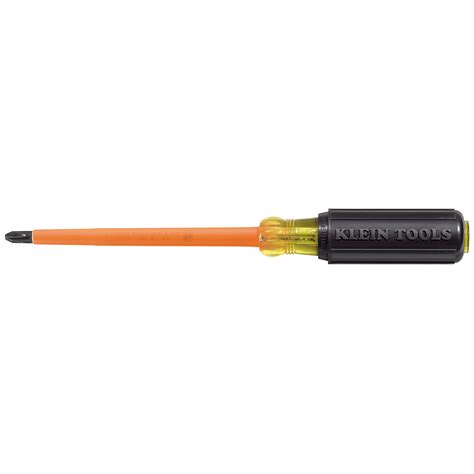 Insulated Screwdriver, #2 Phillips Tip, 4-Inch - 603-4-INS | Klein Tools - For Professionals ...