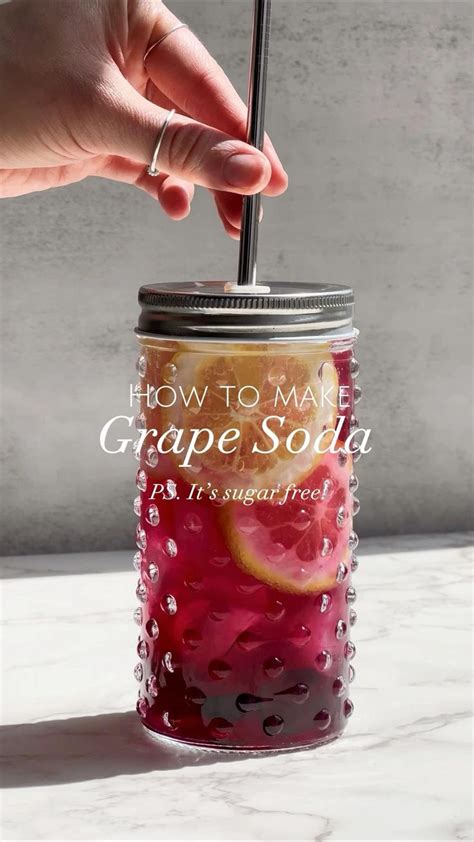 Sparkling Grape Soda | Soda drinks recipes, Iced drinks recipes ...