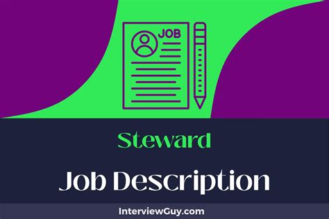 Steward Job Description [Updated for 2024]