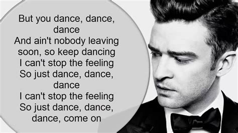 CAN'T STOP THE FEELING - Justin Timberlake (Lyrics) - YouTube