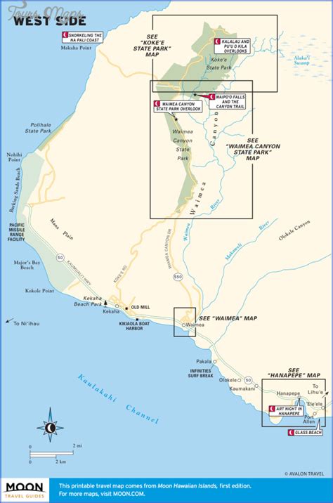 Na Pali Coast Hike Map - ToursMaps.com