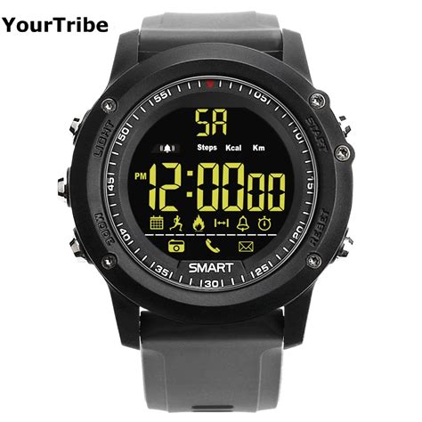 EX17 Smart Watch Waterproof Swimming Stopwatch Fitness Tracker Sports Pedometer Band Wristwatch ...