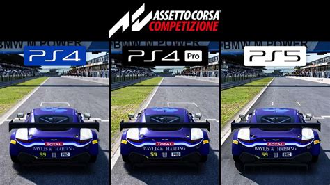 WATCH: Assetto Corsa Competizione PS4, PS4 Pro and PS5 comparison | Traxion