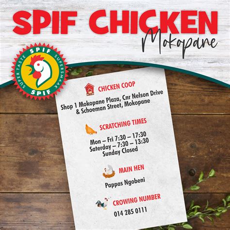 Spif Chicken - Visit us at Spif Chicken Mokopane for the...