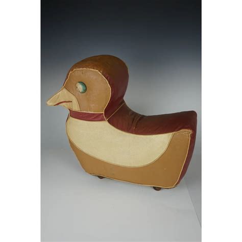 Relaxon Art Deco Duck Footstool Hassock | Footstool, Wooden wheel, Deco