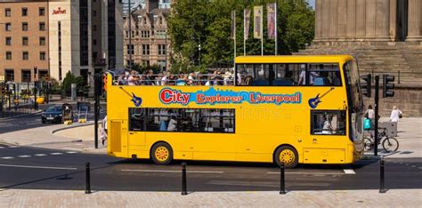 City Sightseeing Bus in Liverpool - LIVERPOOL, UK - AUGUST 16, 2022 ...