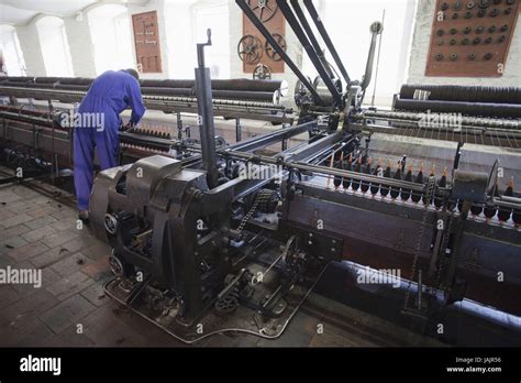 Cotton manufacture mule spinning hi-res stock photography and images ...