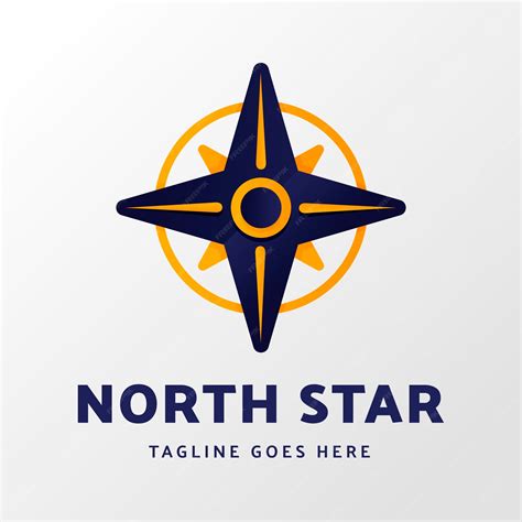 Free Vector | Gradient colored north star logo