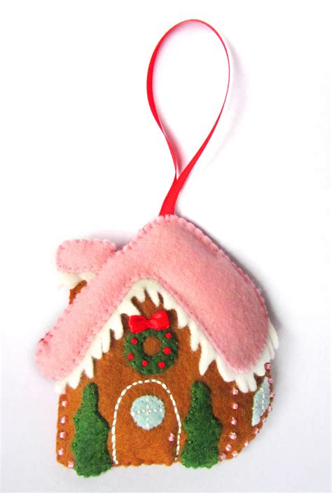 Felt Gingerbread House Ornament | Imagine Our Life