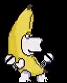 Brian The Dog Dancing Banana Costume GIF | GIFDB.com