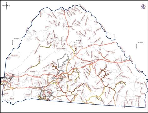 Polk County NC Adopt-A-Highway Area Map