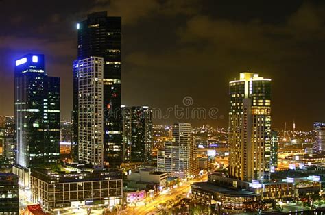 City at night - Melbourne stock photo. Image of australia - 4389072