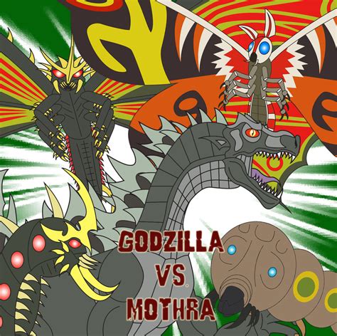 Godzilla vs. Mothra by Daizua123 on DeviantArt