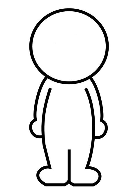 Blank Person Outline - ClipArt Best