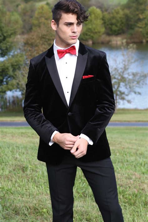 MFWtux.com - Black Velvet Prom Tuxedo Rental