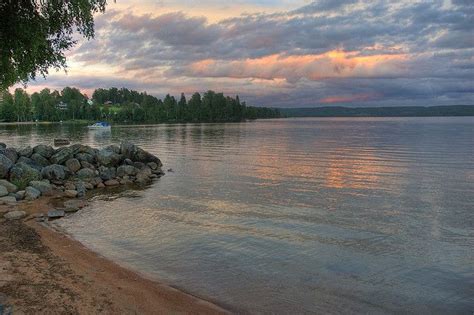 sunset over lake, Arjang, Varmland, Sweden | Sweden, Scandinavia, Nordic countries