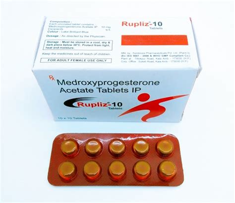 Medroxyprogesterone Tablets Manufacturer, Supplier & PCD Franchise