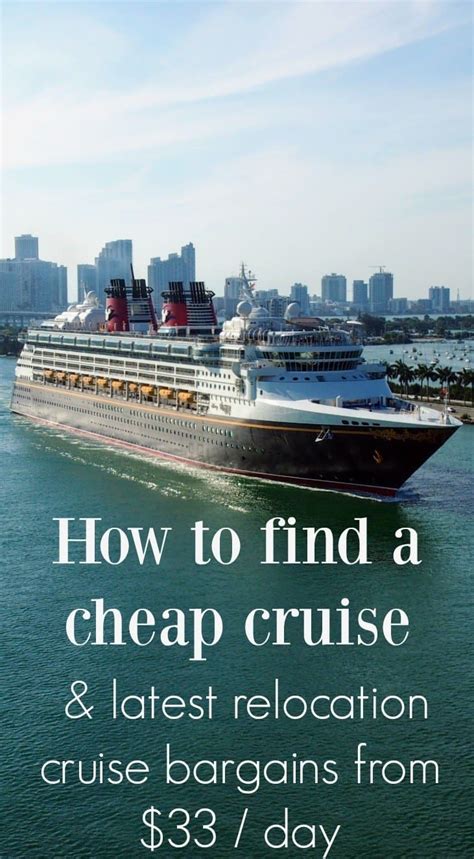 Finding Cheap Cruises ( & Repositioning Cruises)