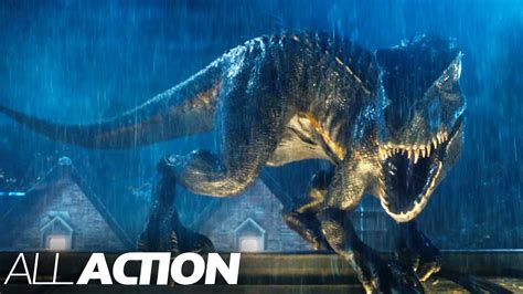 Blue Defeats the Indoraptor | Jurassic World: Fallen Kingdom | All Action - YouTube