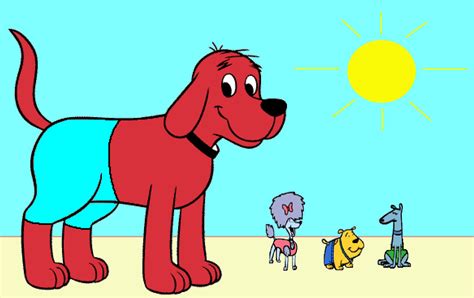 Clifford Cleo T-Bone and Mac in the beach by Lahmom2000 on DeviantArt