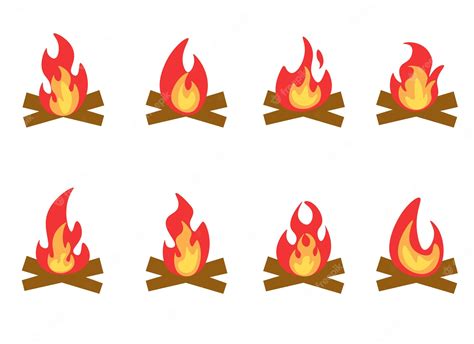 Premium Vector | Campfire vector design illustration isolated on white ...