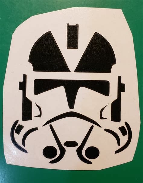 Clone Trooper Helmet Vinyl Decal Storm Trooper Over 60 colors | Etsy