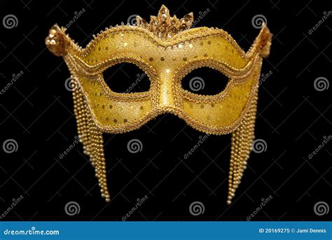 Gold Mardi Gras Mask Royalty Free Stock Photo - Image: 20169275