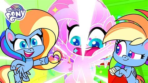 Pony Life | NEW | Fluttershy Becomes Rainbow Dash - Flutterdash | MLP Pony Life - YouTube