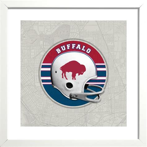 Vintage NFL: Buffalo Bills-inspired Football Fan Wall Art | Etsy